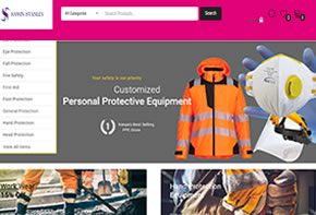 Personal Protective Equipment Website Design